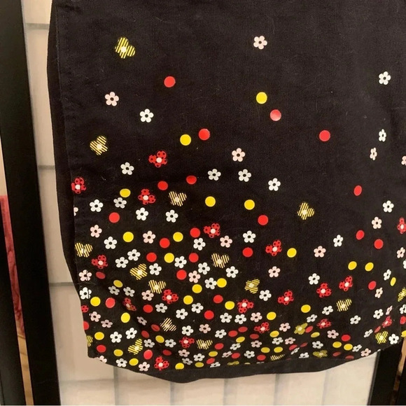 Marc Jacobs Fragrances Floral Cosmetic Tote Fabric Bag Black - Picture 7 of 8